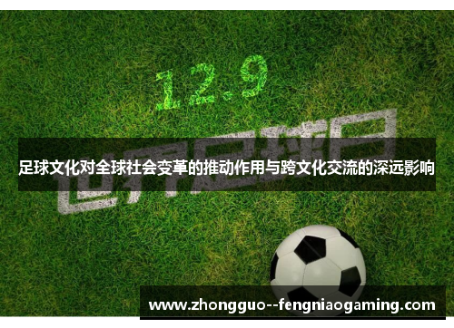 足球文化对全球社会变革的推动作用与跨文化交流的深远影响