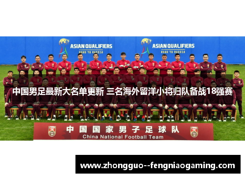 中国男足最新大名单更新 三名海外留洋小将归队备战18强赛 中国男足最新大名单更新 三名海外留洋小将归队备战18强赛